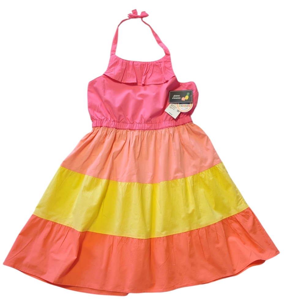 New With Tag Gymboree Pink and Orange Dress